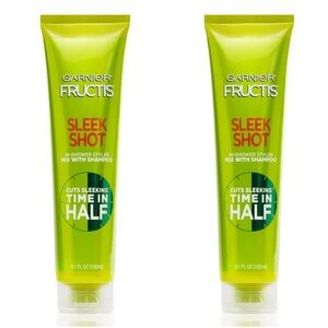 NWT Garnier Fructis “Sleek Shot” in-shower shampoo mix-in 5.1 fl oz (2 count)